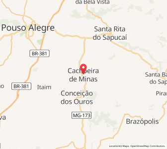 Map of Cachoeira de Minas, Minas Gerais
