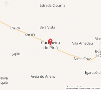 Map of Cachoeira do Piriá, Pará