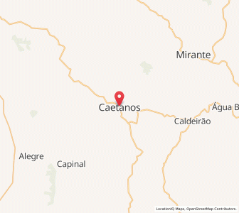 Map of Caetanos, Bahia