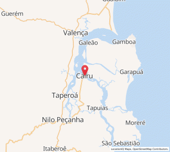 Map of Cairu, Bahia