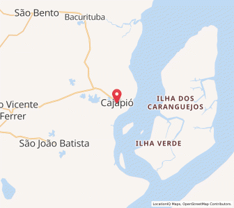 Map of Cajapió, Maranhão