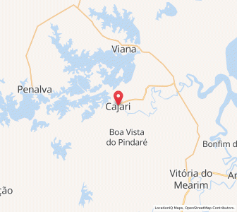 Map of Cajari, Maranhão