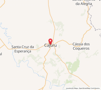 Map of Cajuru, São Paulo