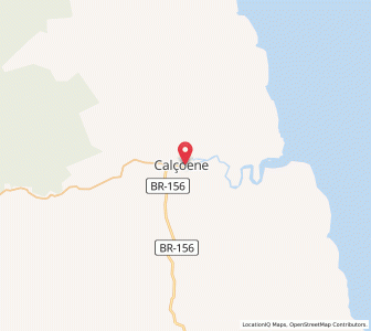 Map of Calçoene, Amapá