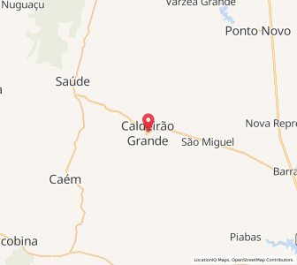 Map of Caldeirão Grande, Bahia