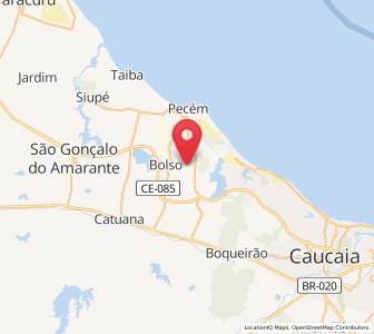 Map of Cambebba, Ceará