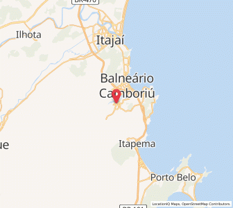 Map of Camboriú, Santa Catarina