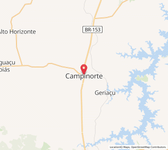 Map of Campinorte, Goiás