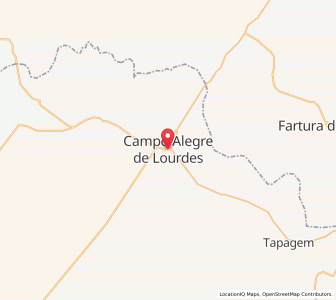 Map of Campo Alegre de Lourdes, Bahia