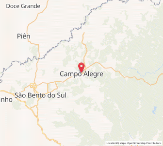 Map of Campo Alegre, Santa Catarina