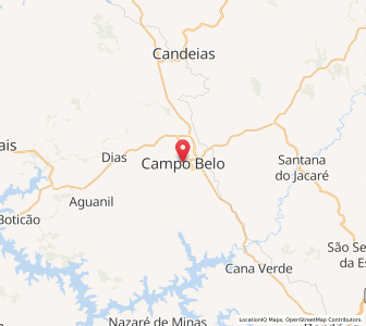 Map of Campo Belo, Minas Gerais
