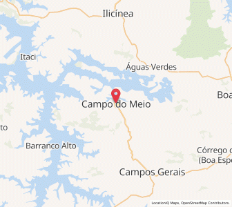 Map of Campo do Meio, Minas Gerais