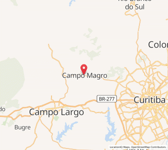 Map of Campo Magro, Paraná
