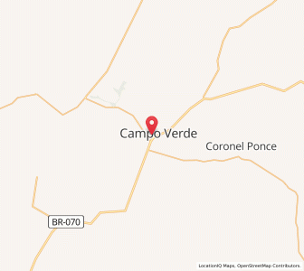 Map of Campo Verde, Mato Grosso