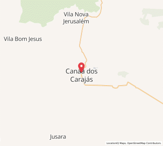 Map of Canaã dos Carajás, Pará