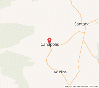 Map of Canápolis, Bahia