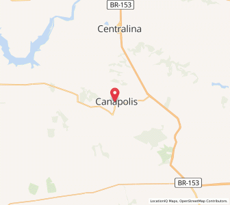 Map of Canápolis, Minas Gerais