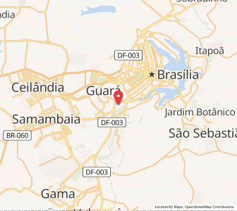 Map of Candangolândia, Federal District