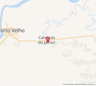 Map of Candeias do Jamari, Rondônia