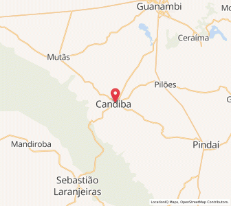 Map of Candiba, Bahia