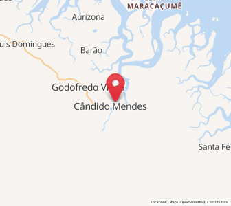 Map of Cândido Mendes, Maranhão