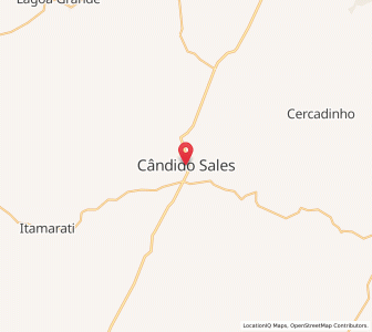 Map of Cândido Sales, Bahia