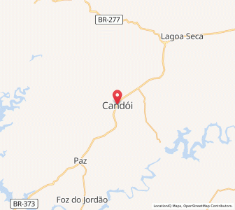 Map of Candói, Paraná