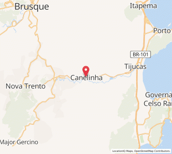 Map of Canelinha, Santa Catarina