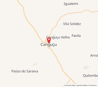 Map of Canguçu, Rio Grande do Sul