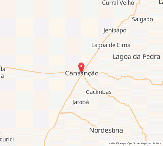 Map of Cansanção, Bahia