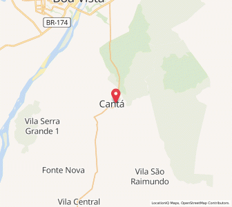 Map of Cantá, Roraima