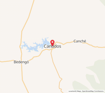 Map of Canudos, Bahia