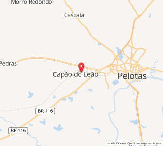 Map of Capão do Leão, Rio Grande do Sul