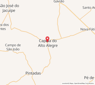 Map of Capela do Alto Alegre, Bahia