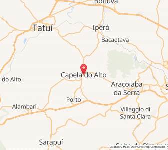 Map of Capela do Alto, São Paulo