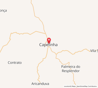 Map of Capelinha, Minas Gerais