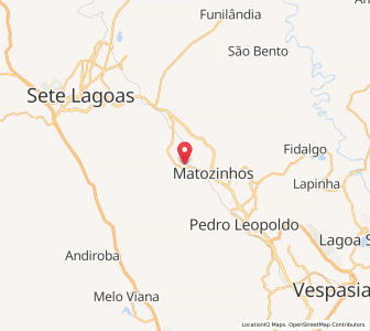Map of Capim Branco, Minas Gerais