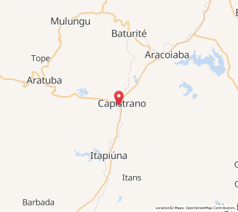 Map of Capistrano, Ceará