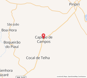 Map of Capitão de Campos, Piauí