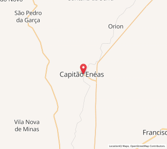 Map of Capitão Enéas, Minas Gerais