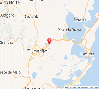 Map of Capivari de Baixo, Santa Catarina