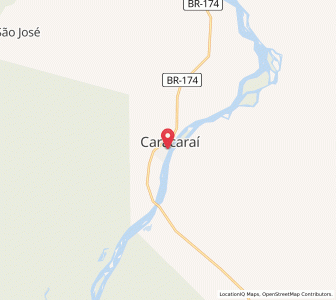 Map of Caracaraí, Roraima