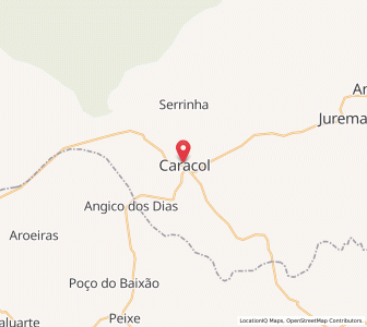 Map of Caracol, Piauí