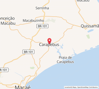 Map of Carapebus, Rio de Janeiro