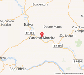 Map of Cardoso Moreira, Rio de Janeiro
