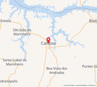Map of Cardoso, São Paulo