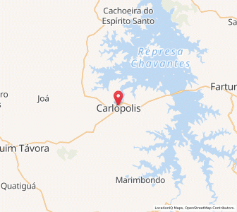 Map of Carlópolis, Paraná