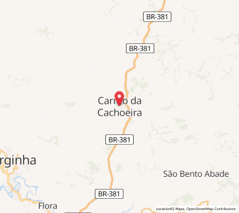 Map of Carmo da Cachoeira, Minas Gerais