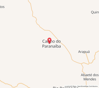 Map of Carmo do Paranaíba, Minas Gerais