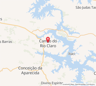 Map of Carmo do Rio Claro, Minas Gerais